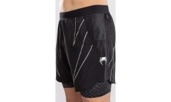 Venum Midnight Fury Training Shorts - Black/Grey/Silver