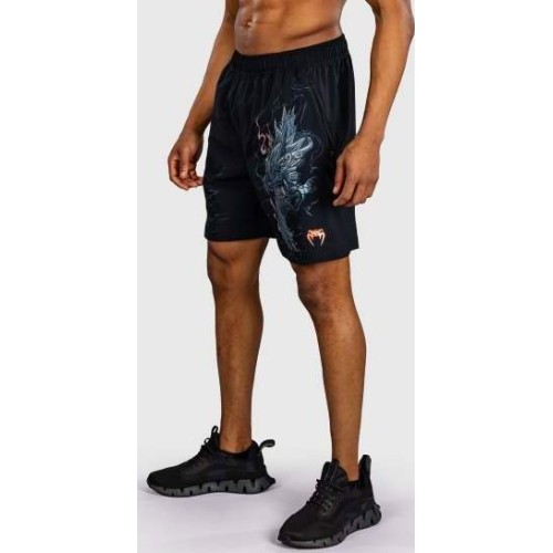 Venum Thunder Dragon Training Shorts - Black/Grey/Copper