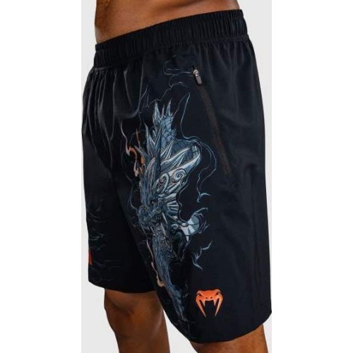 Venum Thunder Dragon Training Shorts - Black/Grey/Copper