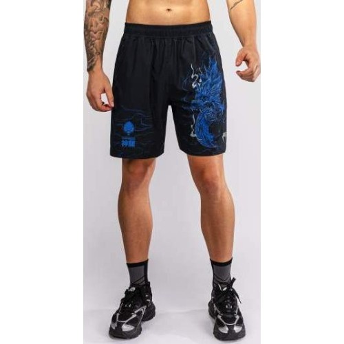 Venum Thunder Dragon Training Shorts - Black/Royal Blue
