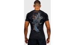 Venum Thunder Dragon Short Sleeves Rashguard - Black/Grey/Copper