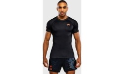 Venum Thunder Dragon Short Sleeves Rashguard - Black/Grey/Copper