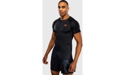 Venum Thunder Dragon Short Sleeves Rashguard - Black/Grey/Copper