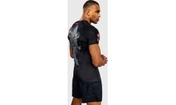 Venum Thunder Dragon Short Sleeves Rashguard - Black/Grey/Copper