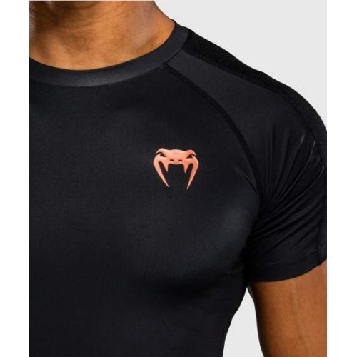 Venum Thunder Dragon Short Sleeves Rashguard - Black/Grey/Copper