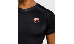 Venum Thunder Dragon Short Sleeves Rashguard - Black/Grey/Copper