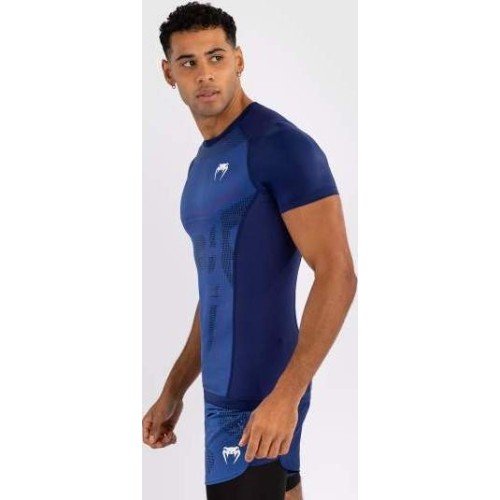Venum Technical 3.0 Short Sleeve Rashguard - Night Blue