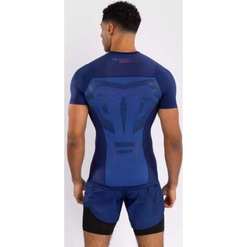 Venum Technical 3.0 Short Sleeve Rashguard - Night Blue