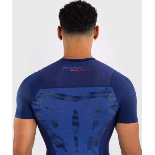 Venum Technical 3.0 Short Sleeve Rashguard - Night Blue