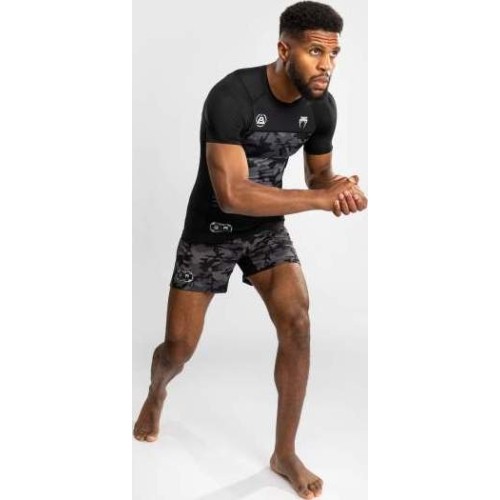 Venum x Polaris Short Sleeve Rashguard - Black/Storm Grey