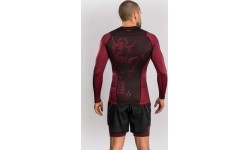Venum x Assassin’s Creed Shadows Men’s Long Sleeve Rashguard - Burgundy/Black