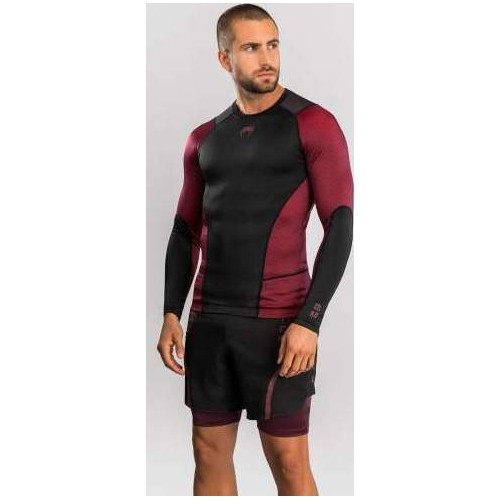 Venum x Assassin’s Creed Shadows Men’s Long Sleeve Rashguard - Burgundy/Black