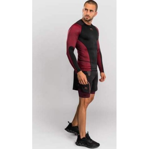 Venum x Assassin’s Creed Shadows Men’s Long Sleeve Rashguard - Burgundy/Black