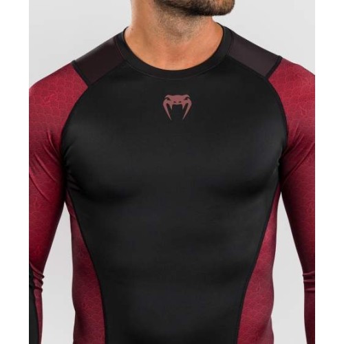 Venum x Assassin’s Creed Shadows Men’s Long Sleeve Rashguard - Burgundy/Black