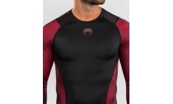 Venum x Assassin’s Creed Shadows Men’s Long Sleeve Rashguard - Burgundy/Black