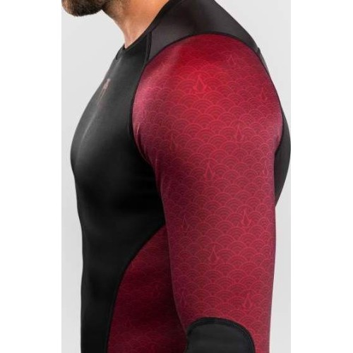 Venum x Assassin’s Creed Shadows Men’s Long Sleeve Rashguard - Burgundy/Black