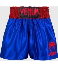 Venum Classic Muay Thai Shorts - Navy Blue/Red