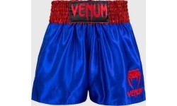 Venum Classic Muay Thai Shorts - Navy Blue/Red