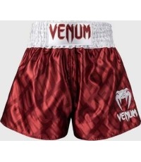 Venum Contender XT Muay Thai Shorts – Cherry Red/White