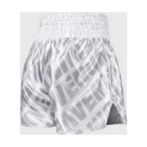 Venum Contender XT Muay Thai Shorts – White/Silver