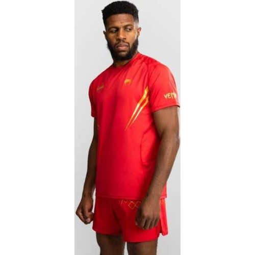 Venum x WOW FC Dry-Tech T-Shirt - Fury Red/Gold