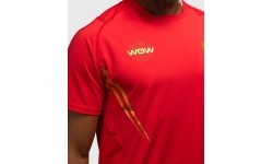 Venum x WOW FC Dry-Tech T-Shirt - Fury Red/Gold