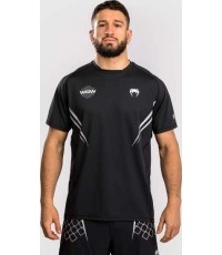 Venum x WOW FC Dry-Tech T-Shirt - Black/Silver Grey