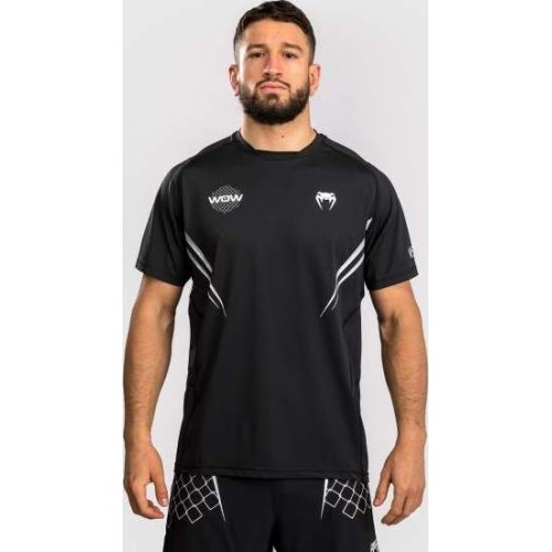 Venum x WOW FC Dry-Tech T-Shirt - Black/Silver Grey