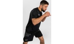 Venum x WOW FC Dry-Tech T-Shirt - Black/Silver Grey