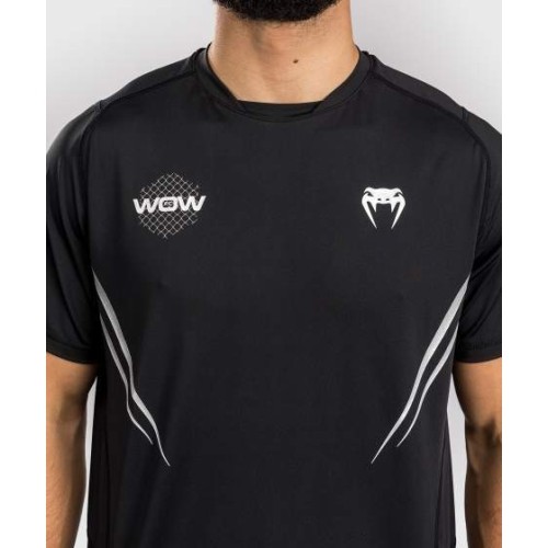 Venum x WOW FC Dry-Tech T-Shirt - Black/Silver Grey