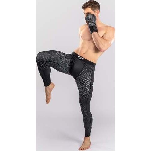 Venum Midnight Fury Spats - Black/Grey/Silver