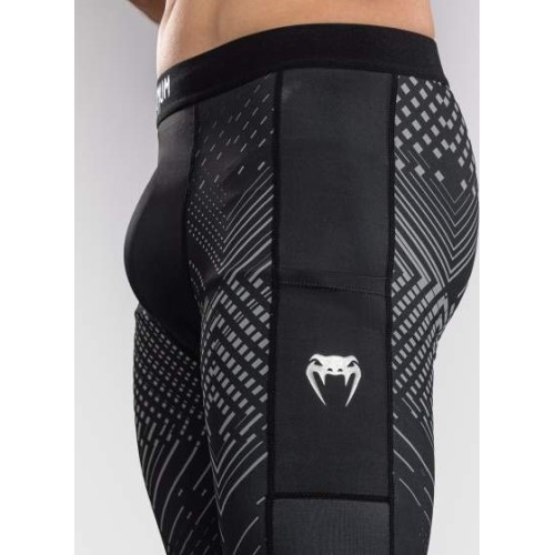 Venum Midnight Fury Spats - Black/Grey/Silver