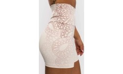 Venum Serpenti Women's Vale Tudo Shorts - Ivory/Burgundy