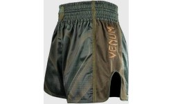 Venum Stealth Muay Thai Shorts - Khaki/Dark Green