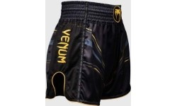 Venum Streamline Muay Thai Shorts - Black/Gold
