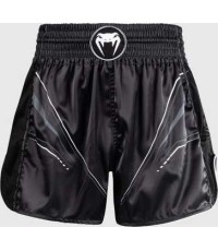 Venum Streamline Muay Thai Shorts - Black/White