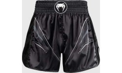 Venum Streamline Muay Thai Shorts - Black/White