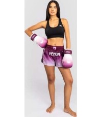 Venum Iris Muay Thai Shorts - Plum/white