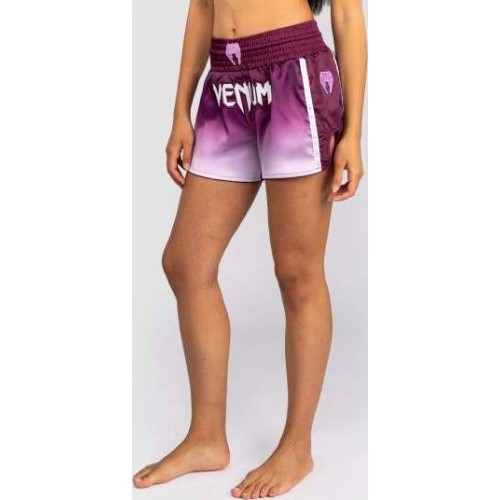 Venum Iris Muay Thai Shorts - Plum/white