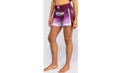 Venum Iris Muay Thai Shorts - Plum/white