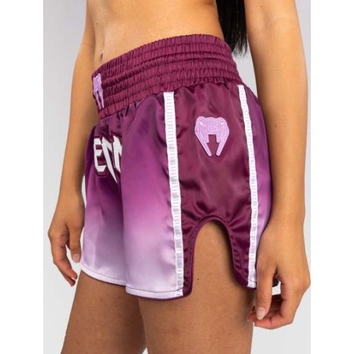 Venum Iris Muay Thai Shorts - Plum/white