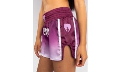 Venum Iris Muay Thai Shorts - Plum/white