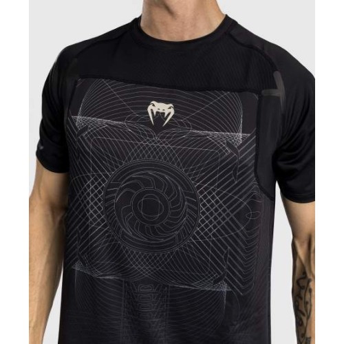 Venum G-Fit Air Men's Dry-Tech T-Shirt - Deep Black/Desert Sand