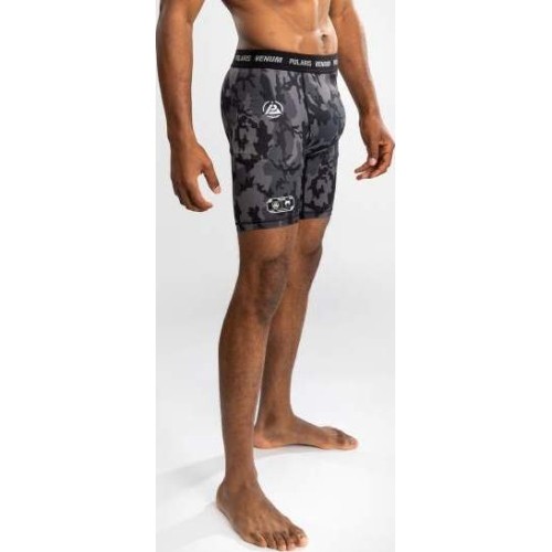 Venum x Polaris Vale Tudo Shorts - Black/Storm Grey