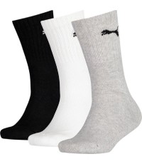 Skarpetki młodzieżowe Puma Junior Crew Black Grey White 907958 03