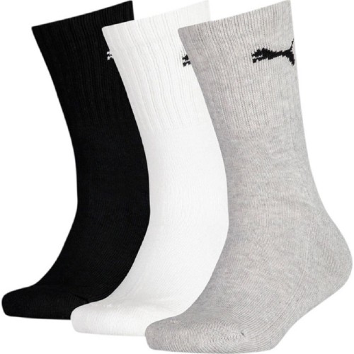 Skarpetki młodzieżowe Puma Junior Crew Black Grey White 907958 03