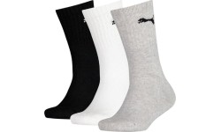 Skarpetki młodzieżowe Puma Junior Crew Black Grey White 907958 03