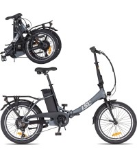 Składany rower elektryczny inSPORTline ISL Felior 468 Wh 20” – 2026 - Tytanowy szary