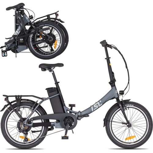 Składany rower elektryczny inSPORTline ISL Felior 468 Wh 20” – 2026 - Tytanowy szary