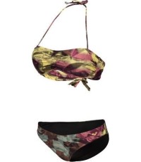 Bikini bandeau Arena Allover Red Fan 38 - 400